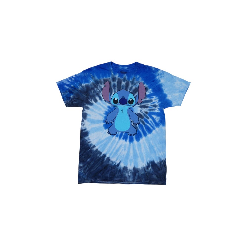 rue21 Stitch Graphic Tee Mens Medium Blue NWT Tie Dye Disney Lilo & Stitch